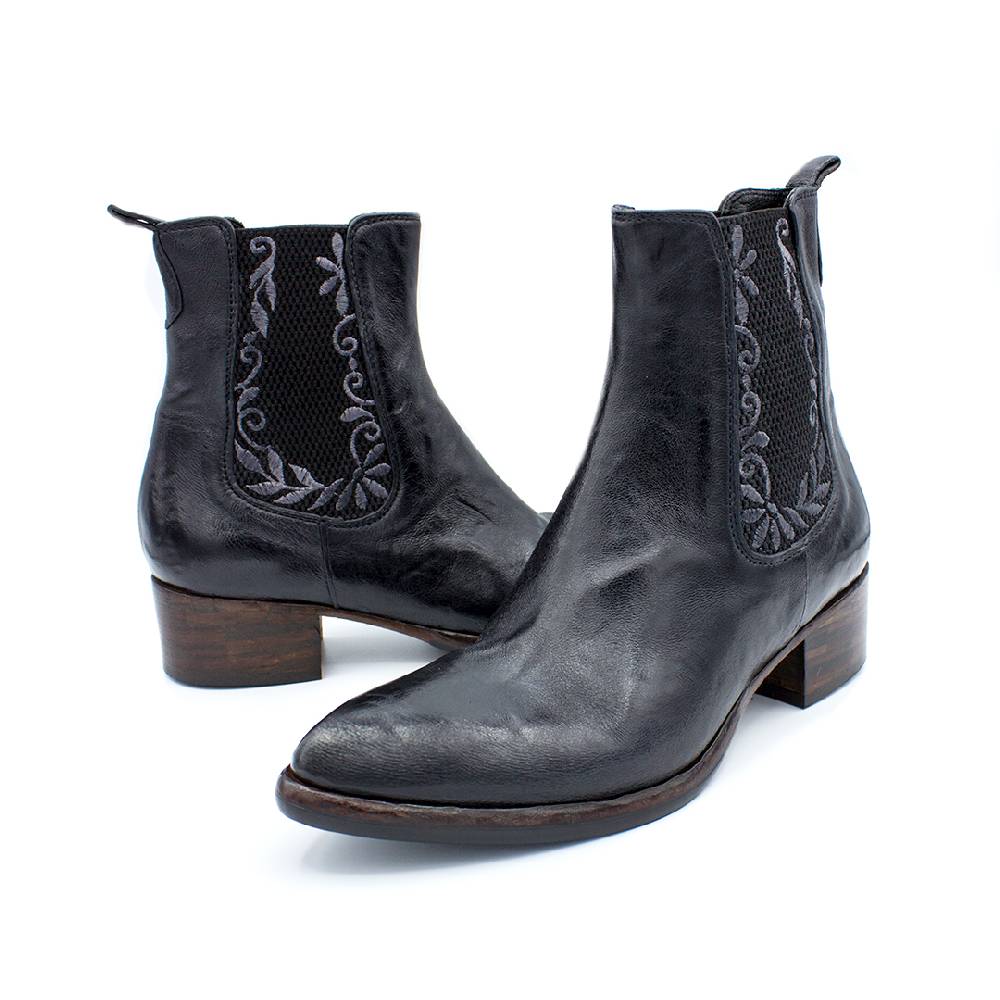 King Tartufoli EMBROIDERED ANKLE BOOT Spedizione Gratuita