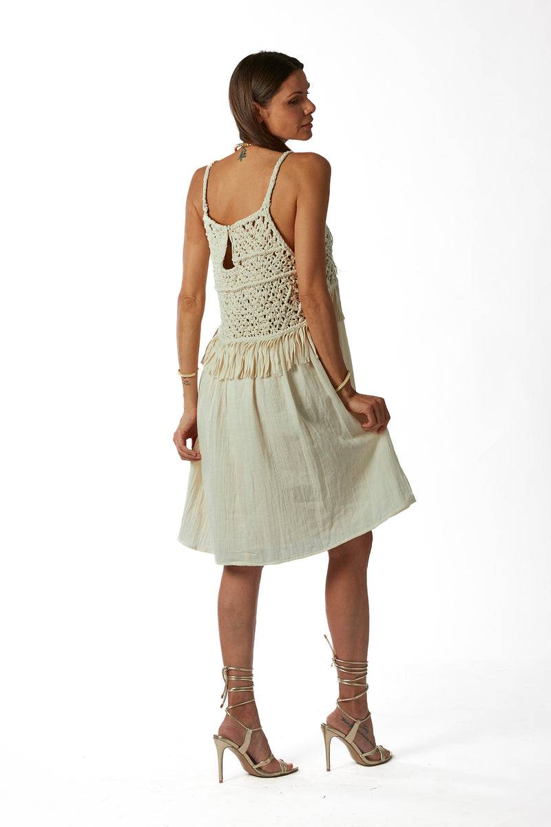 La Kore Soho cotton cord dress Vendita Calda