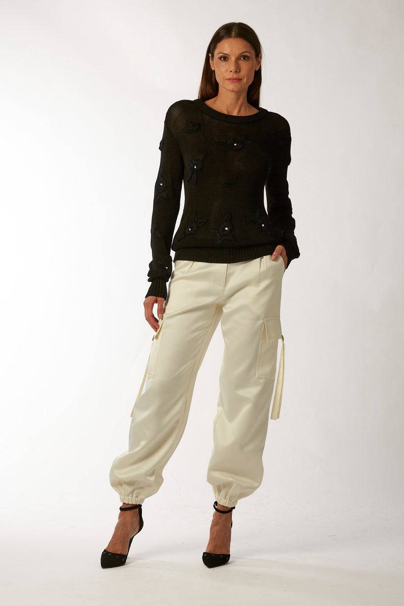 La Kore CITTA DEL MESSICO sweater with yarn embroidery Negozi Online