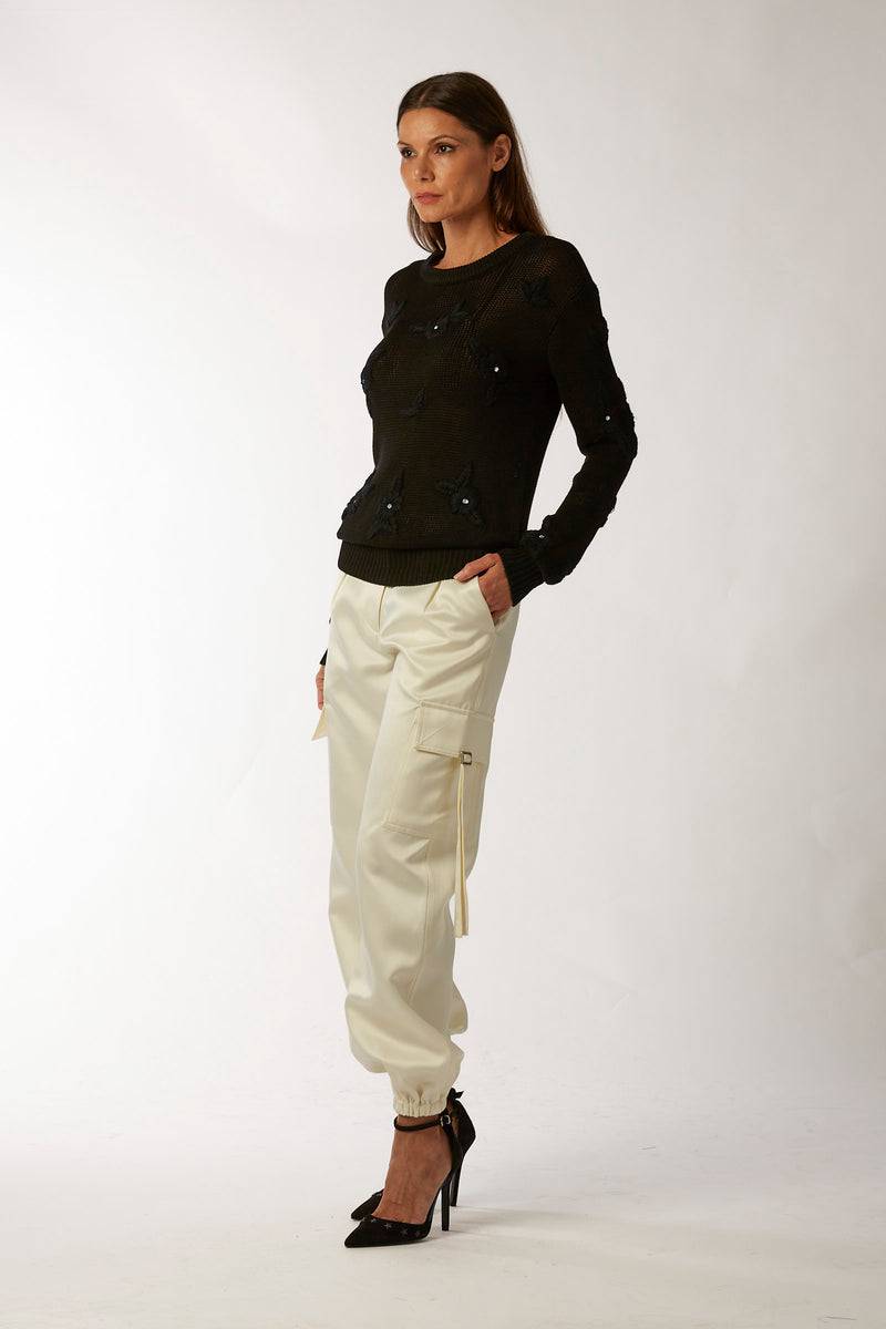 La Kore CITTA DEL MESSICO sweater with yarn embroidery Negozi Online