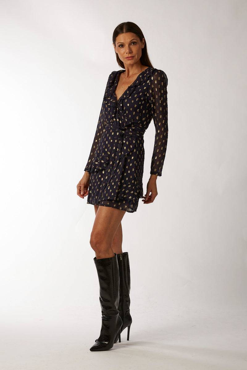 La Kore CAIRO short dress viscose lame Consegna Veloce