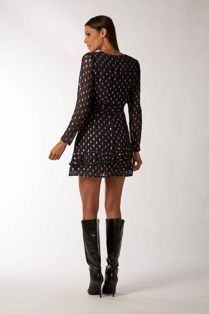 La Kore CAIRO short dress viscose lame Consegna Veloce