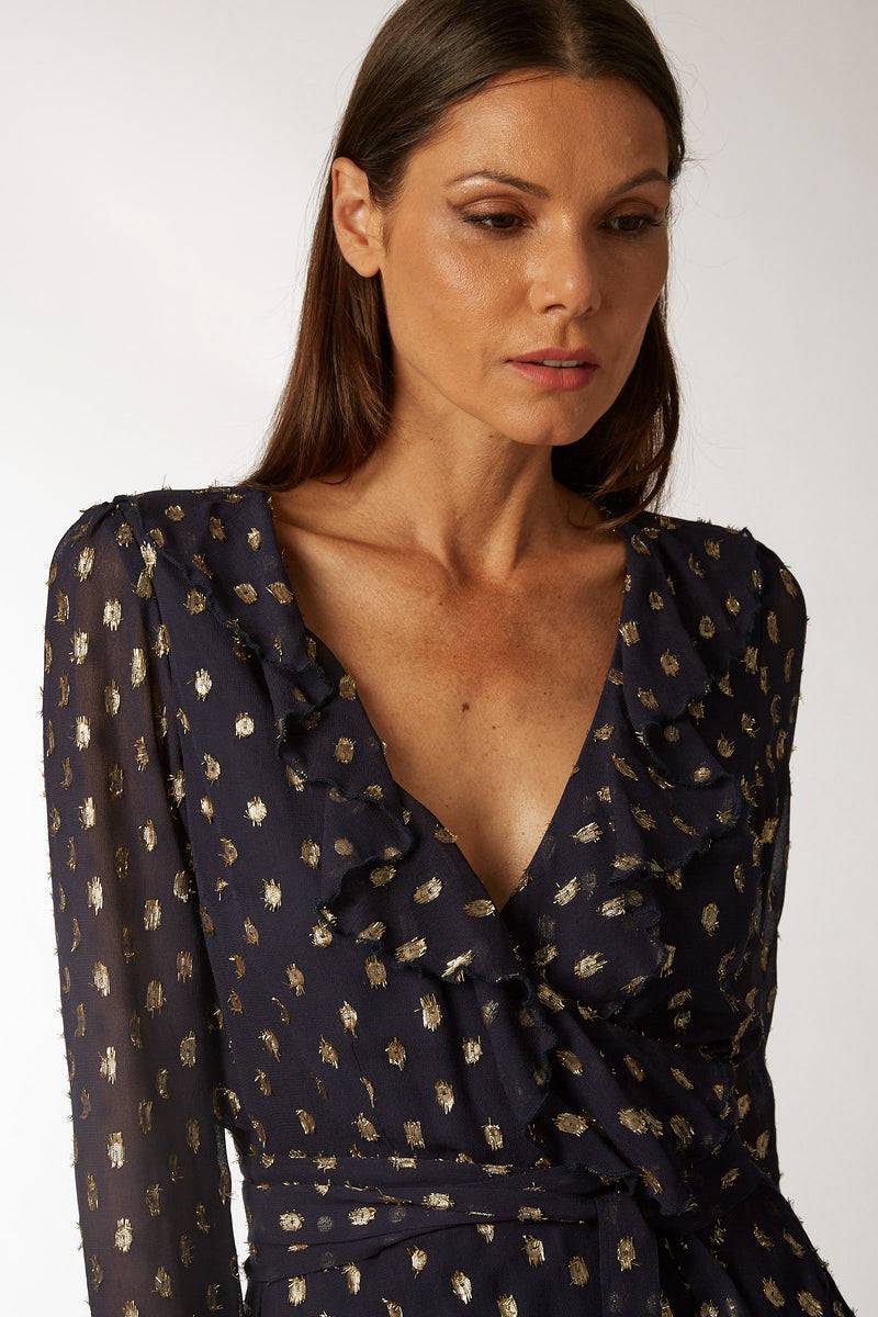La Kore CAIRO short dress viscose lame Consegna Veloce