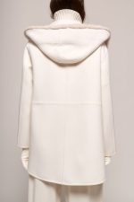 Manzoni 24 Parka in lana con bordo visone Shopping Online