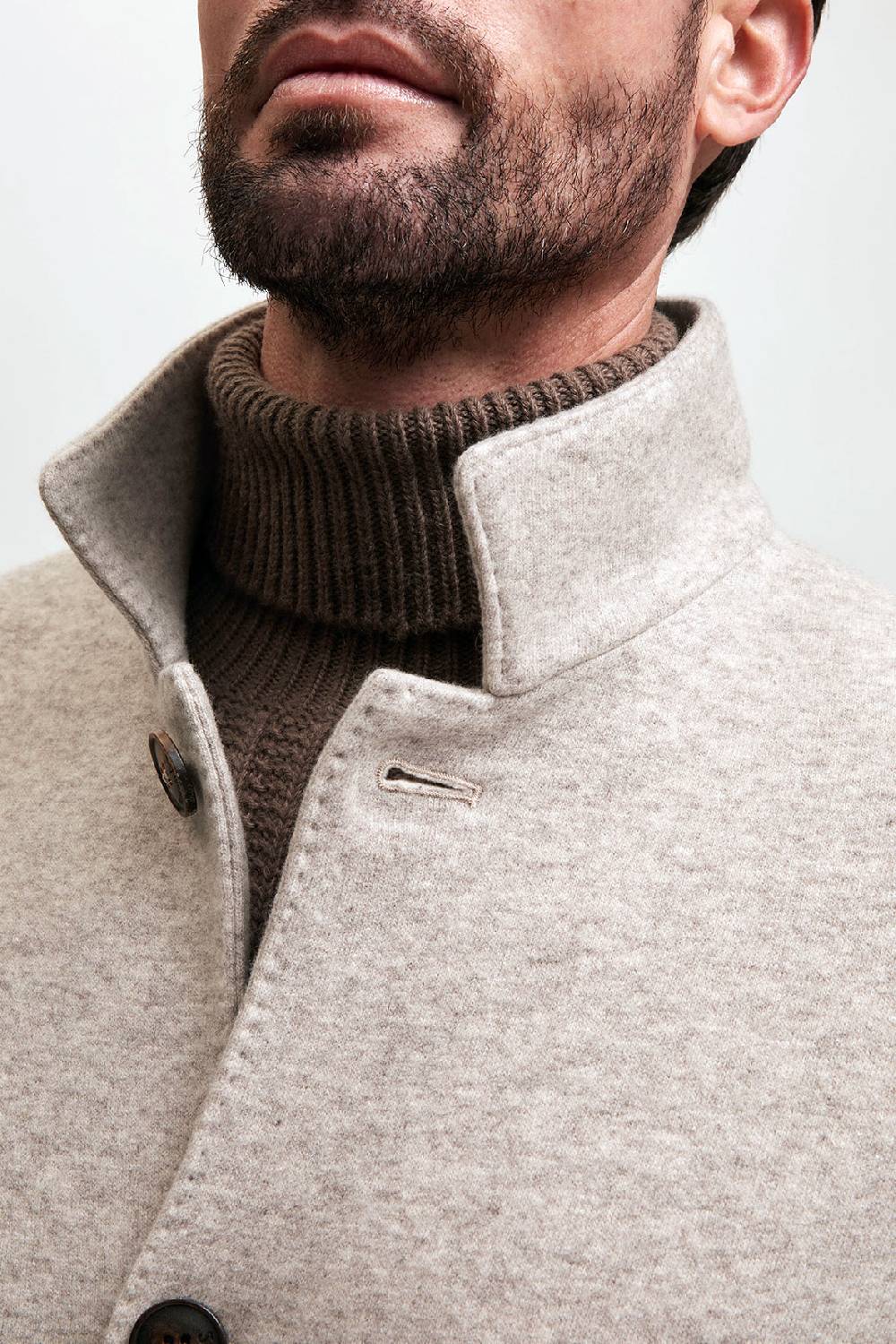 Manzoni 24 Cappotto jersey in tessuto cashmere Loro Piana In Vendita