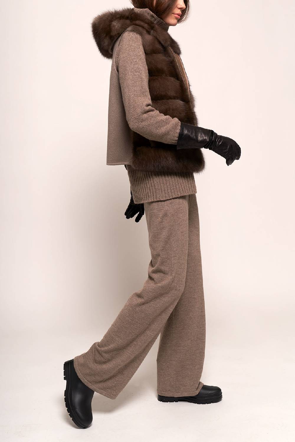 Manzoni 24 Gilet zibellino con cashmere Moda