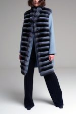 Manzoni 24 Gilet chinchilla con cashmere Spedizione Gratuita