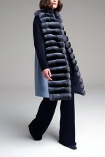 Manzoni 24 Gilet chinchilla con cashmere Spedizione Gratuita