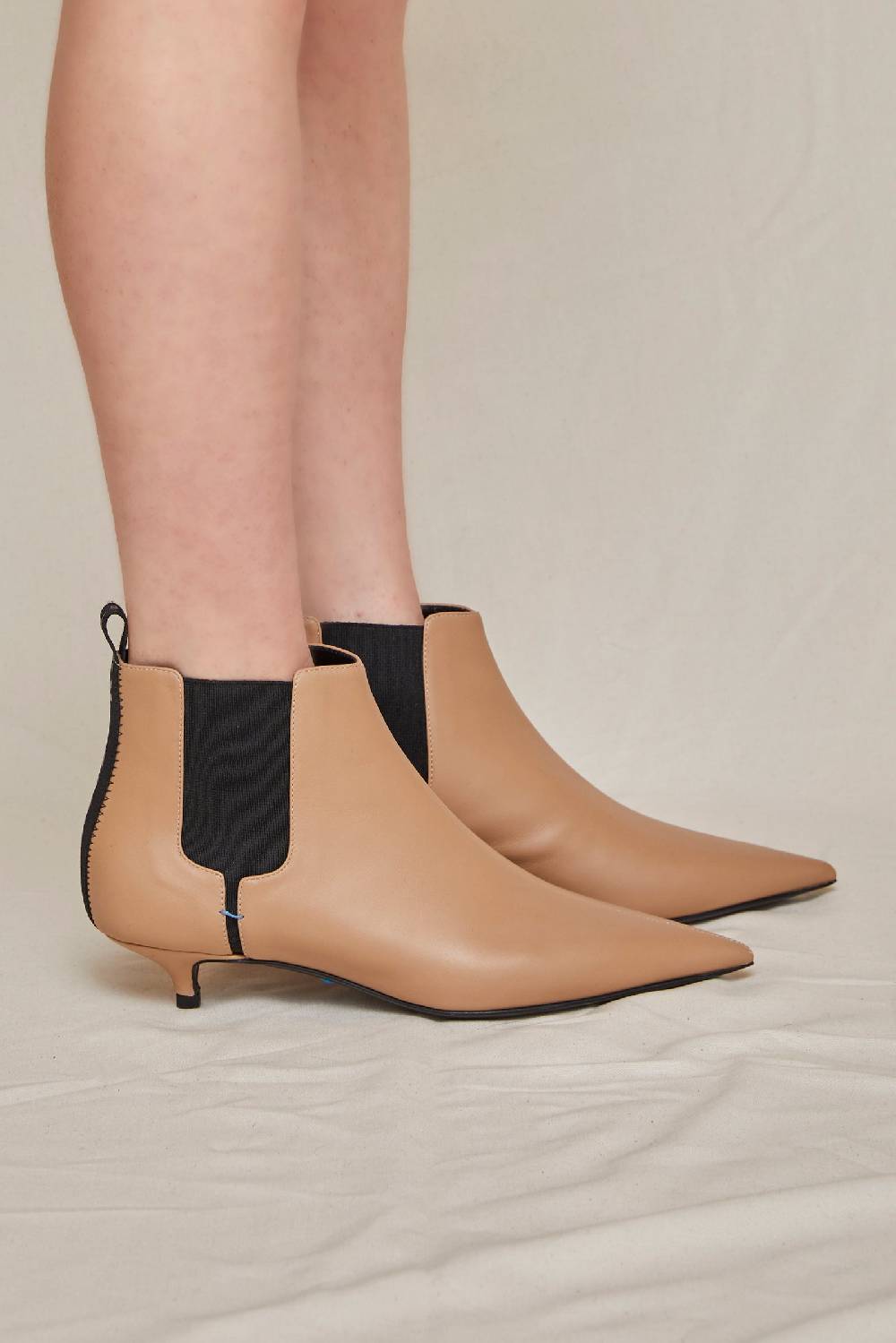 Kalliste K30 KITTEN HEEL BOOTS CAMEL Fino Al -60%
