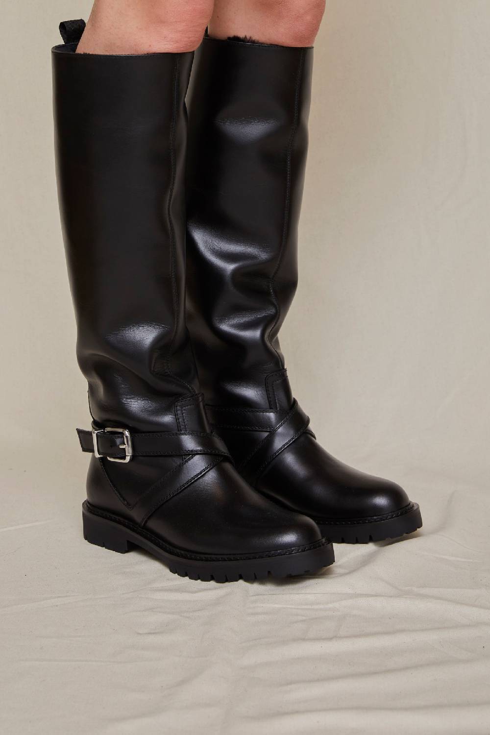 Kalliste K35 BIKER BOOTS BLACK Convenienza