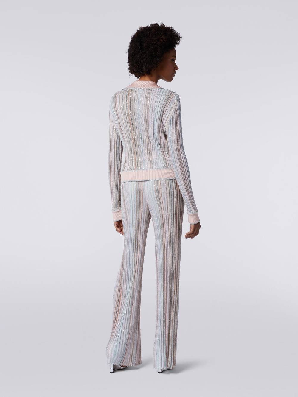 Missoni Top a maniche lunghe con righe verticali e paillettes Prezzo Ridotto