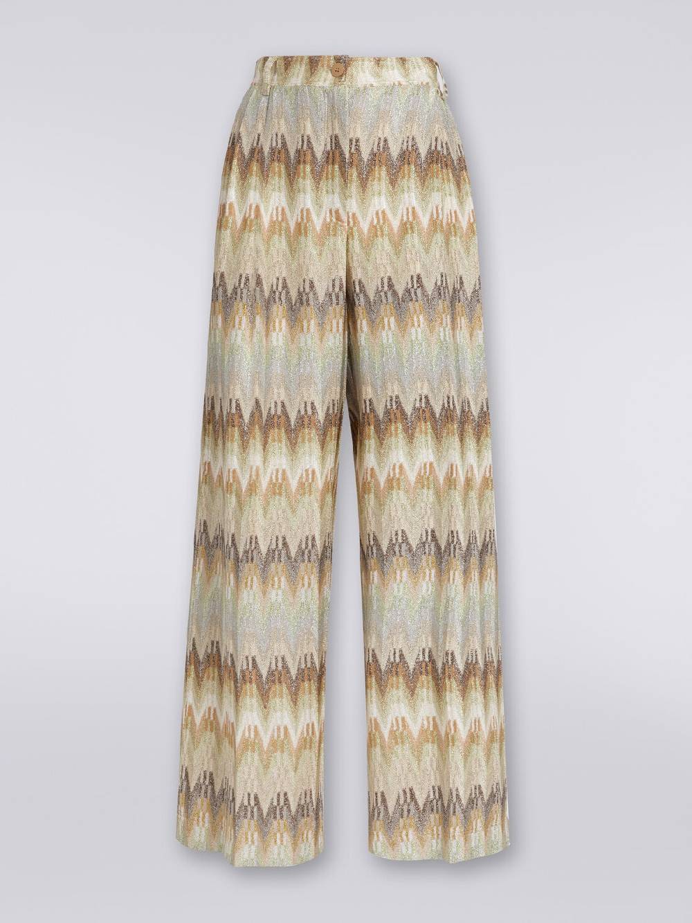 Missoni Pantaloni classici in viscosa zig zag con lurex Offerta
