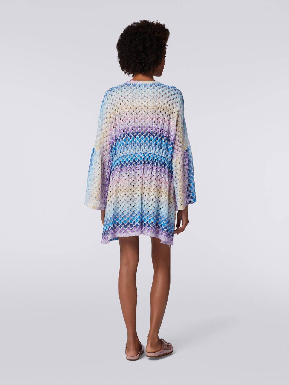 Missoni Caftano copricostume corto effetto pizzo con lurex Vendite Flash