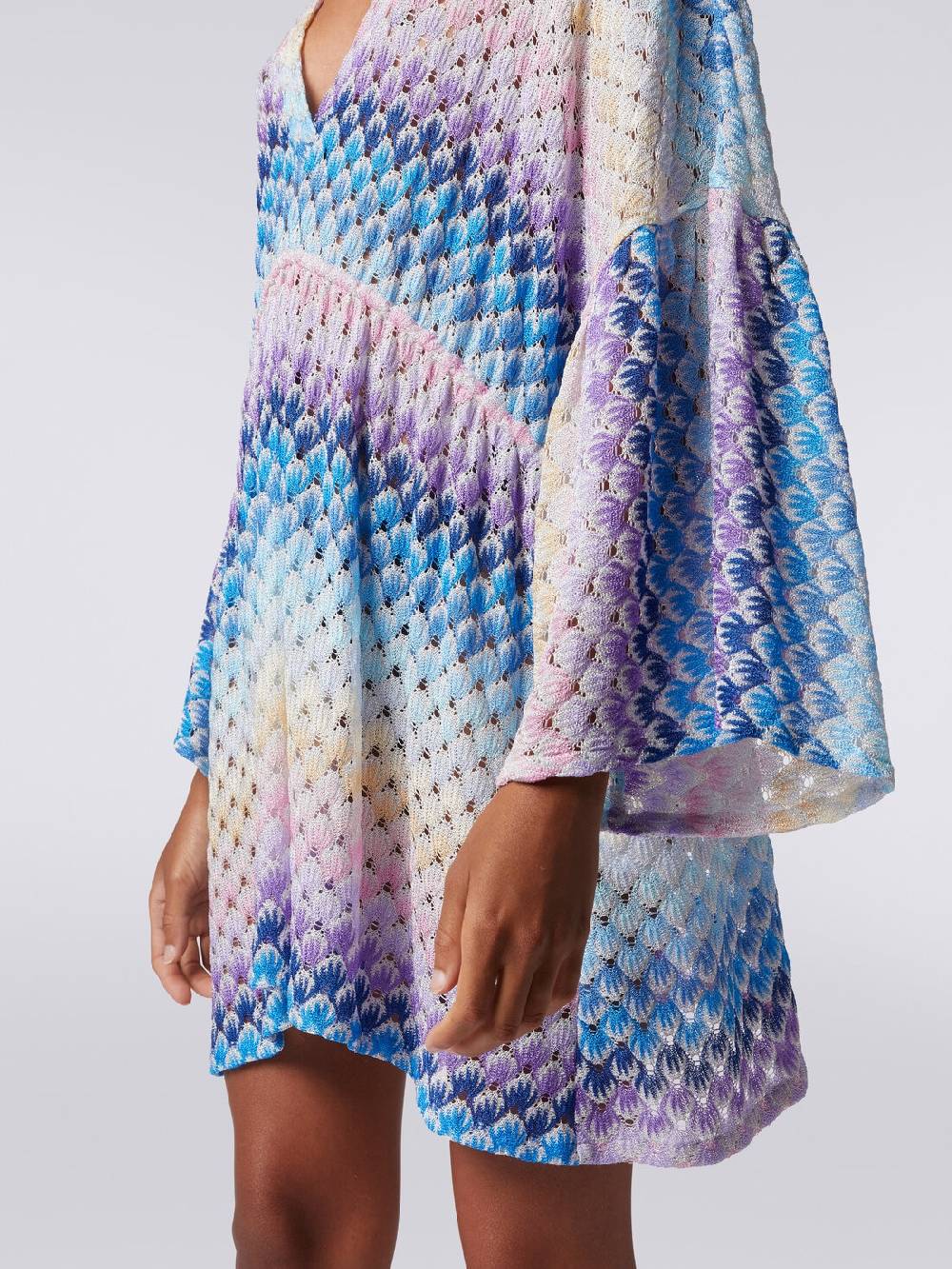 Missoni Caftano copricostume corto effetto pizzo con lurex Vendite Flash