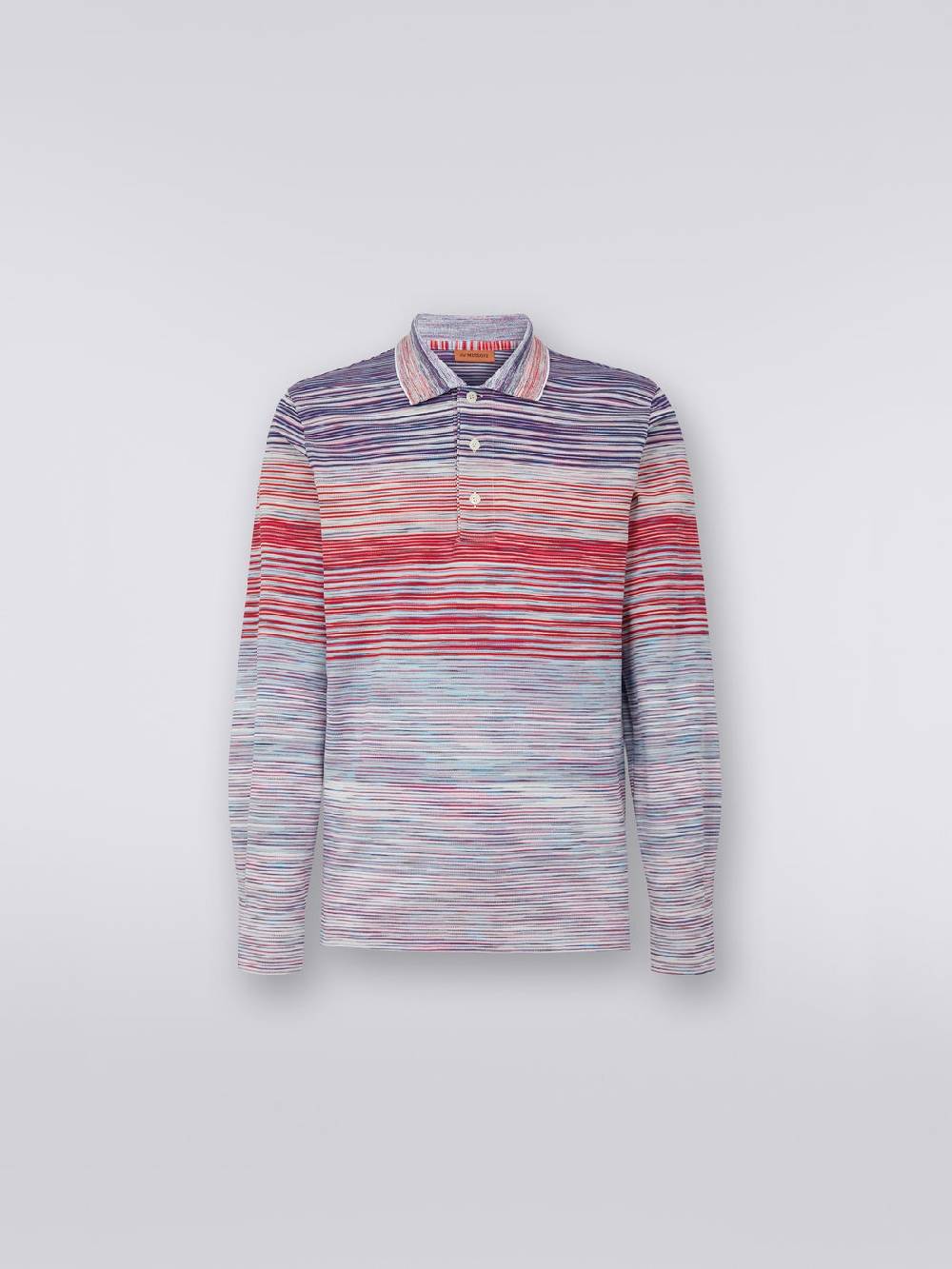 Missoni Polo a maniche lunghe in viscosa fiammata 2025