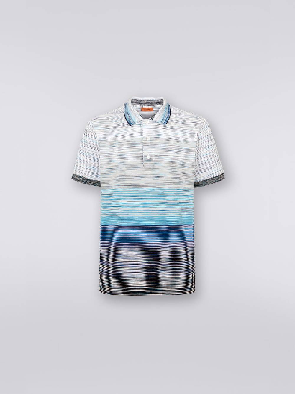 Missoni Polo in piquet di cotone fiammato Italy