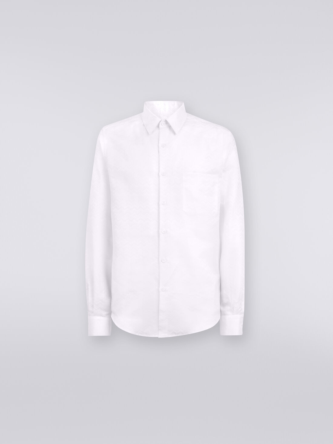 Missoni Camicia a maniche lunghe in misto cotone con motivo zig zag Italia