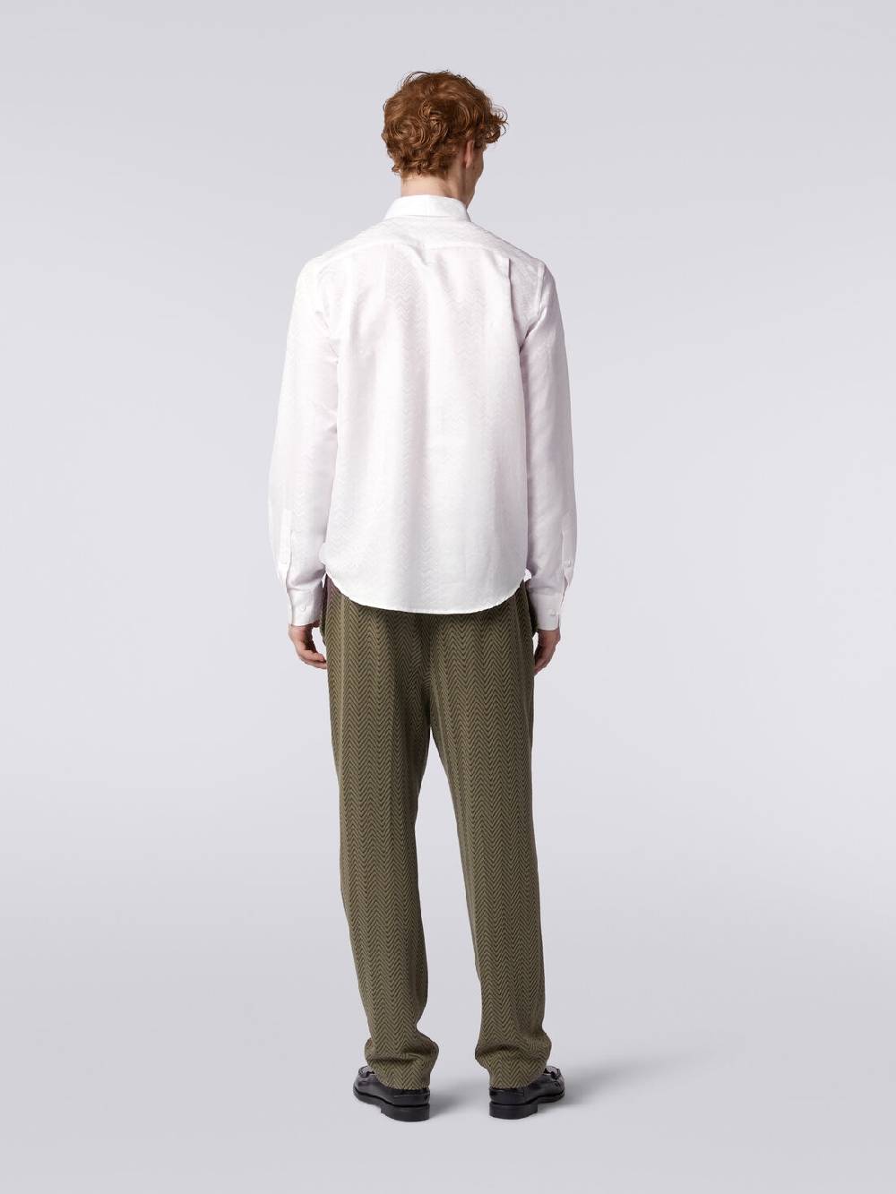 Missoni Camicia a maniche lunghe in misto cotone con motivo zig zag Italia