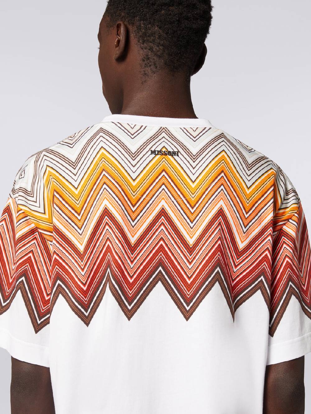 Missoni T-shirt oversize in cotone con stampa macro zig zag Qualità