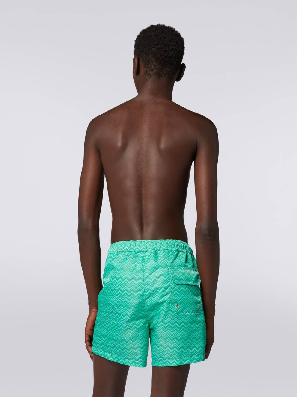 Missoni Boxer mare con stampa zig zag tonale Vendita