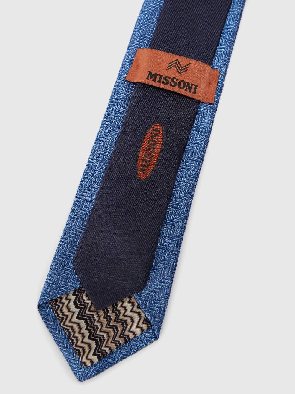 Missoni Cravatta in seta chevron Spedizione Gratuita