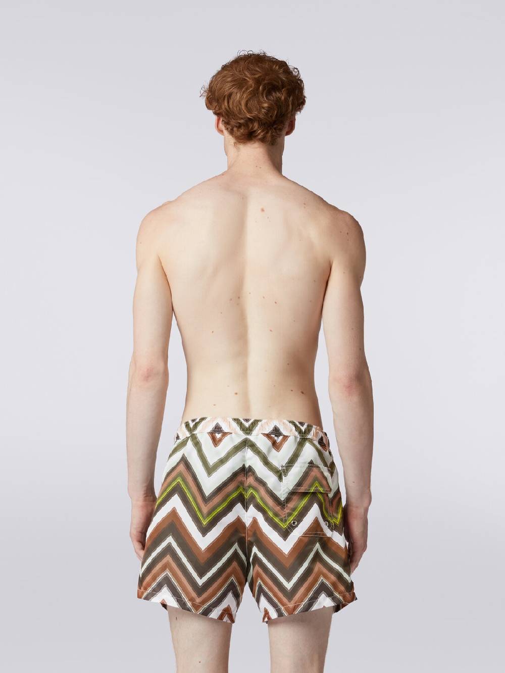 Missoni Boxer mare in nylon con macro-zig zag in gradazione Fino Al -60%