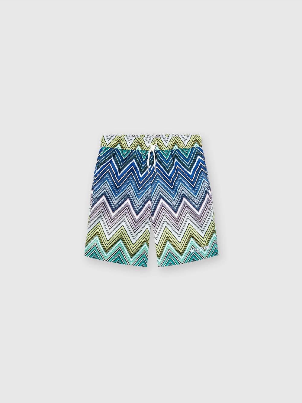 Missoni Boxer mare con motivo chevron e scritta logo Sconto