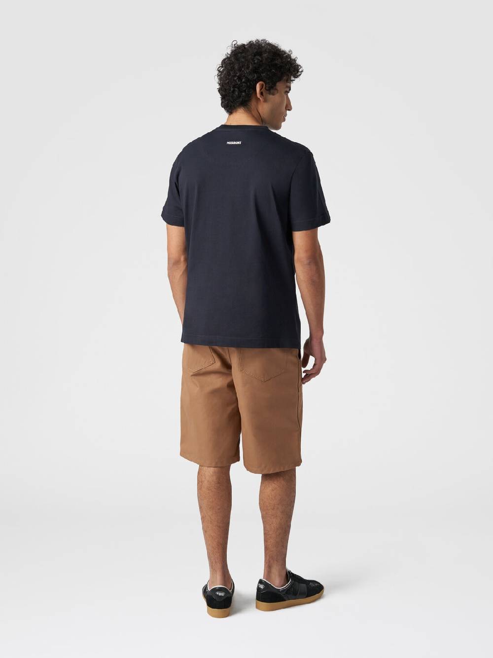 Missoni T-shirt a maniche corte in cotone con stampa zig zag Saldi Di Fabbrica