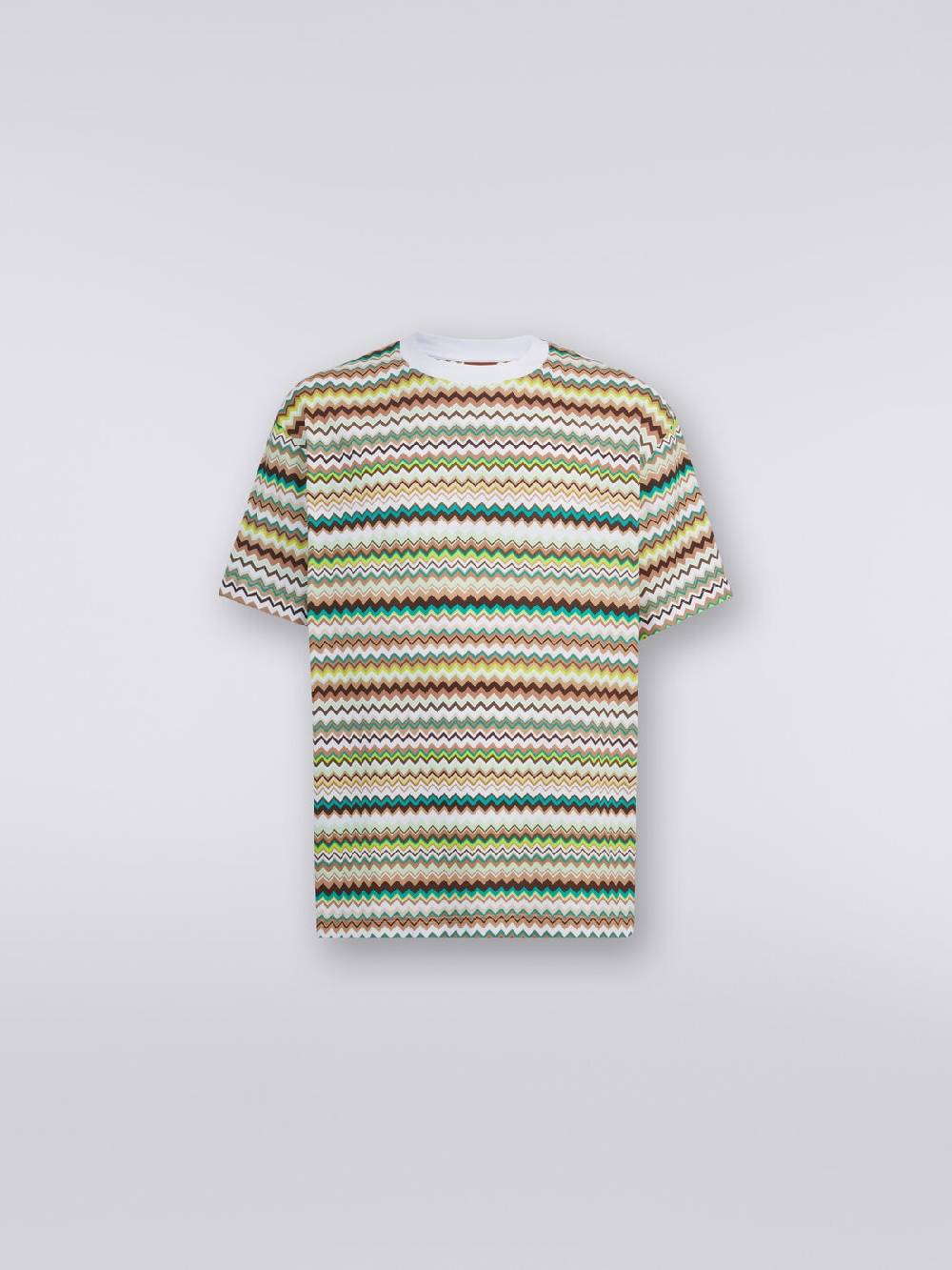 Missoni T-shirt oversize in cotone con stampa zig zag I Più Venduti