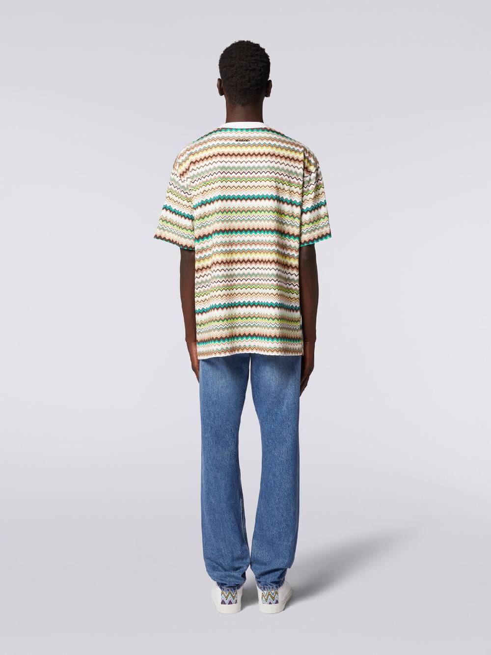 Missoni T-shirt oversize in cotone con stampa zig zag I Più Venduti