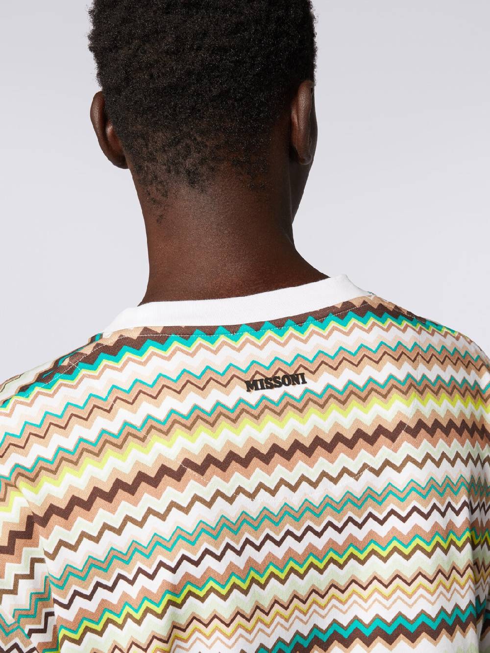 Missoni T-shirt oversize in cotone con stampa zig zag I Più Venduti