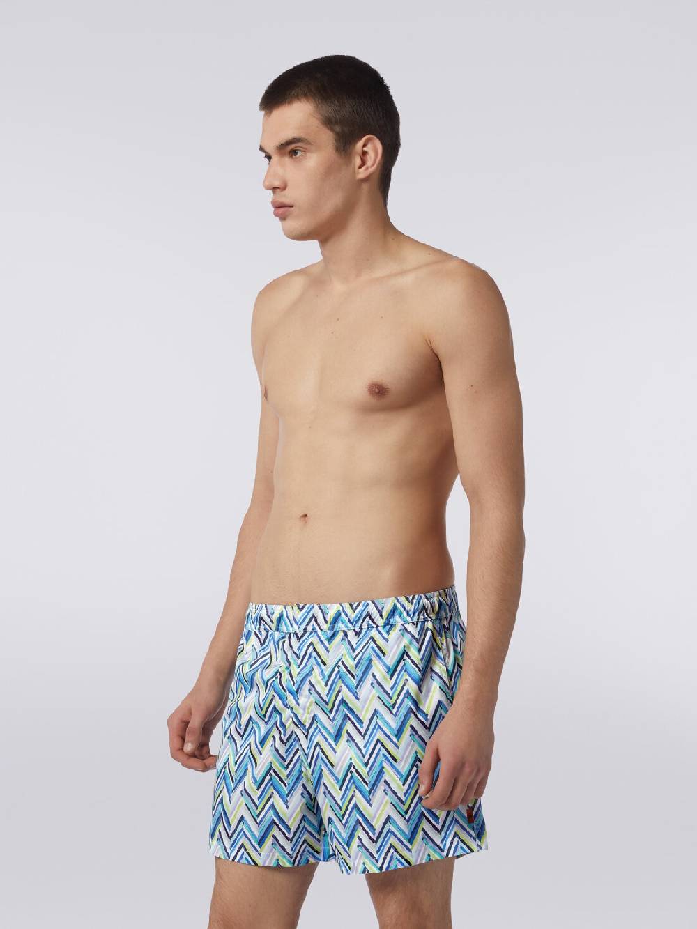 Missoni Boxer mare con stampa zig zag effetto spennellate Vendite Flash