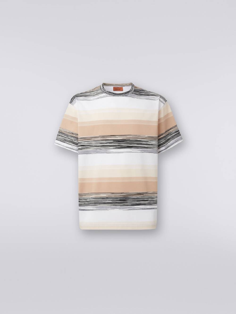 Missoni T-shirt a maniche corte in cotone con inserti fiammati Negozio