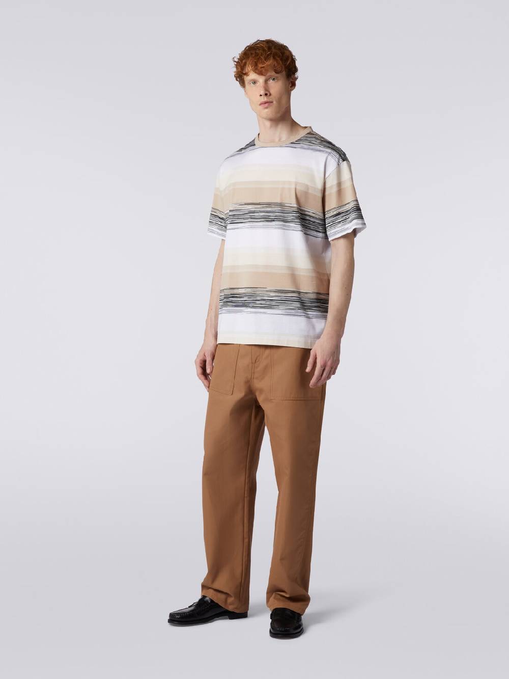Missoni T-shirt a maniche corte in cotone con inserti fiammati Negozio