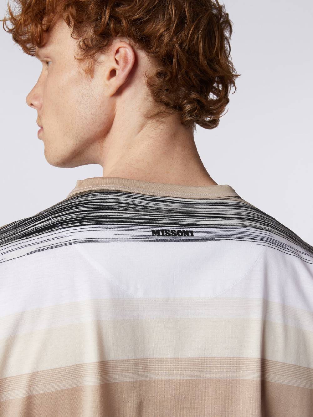Missoni T-shirt a maniche corte in cotone con inserti fiammati Negozio