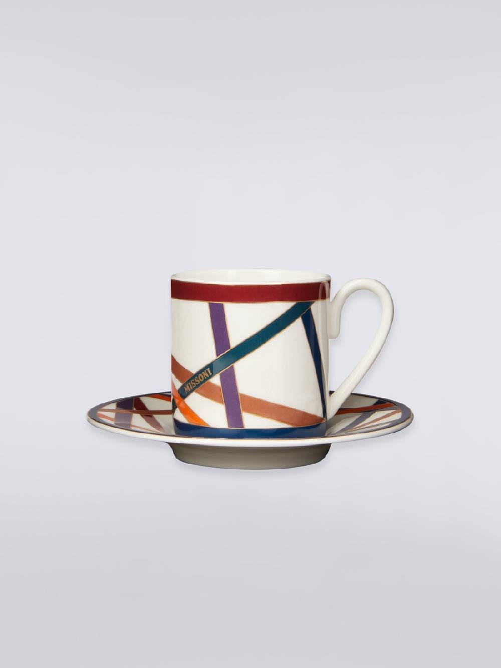 Missoni Nastri Tazza Caffe Set 2 Pz C/Piattino Nuova