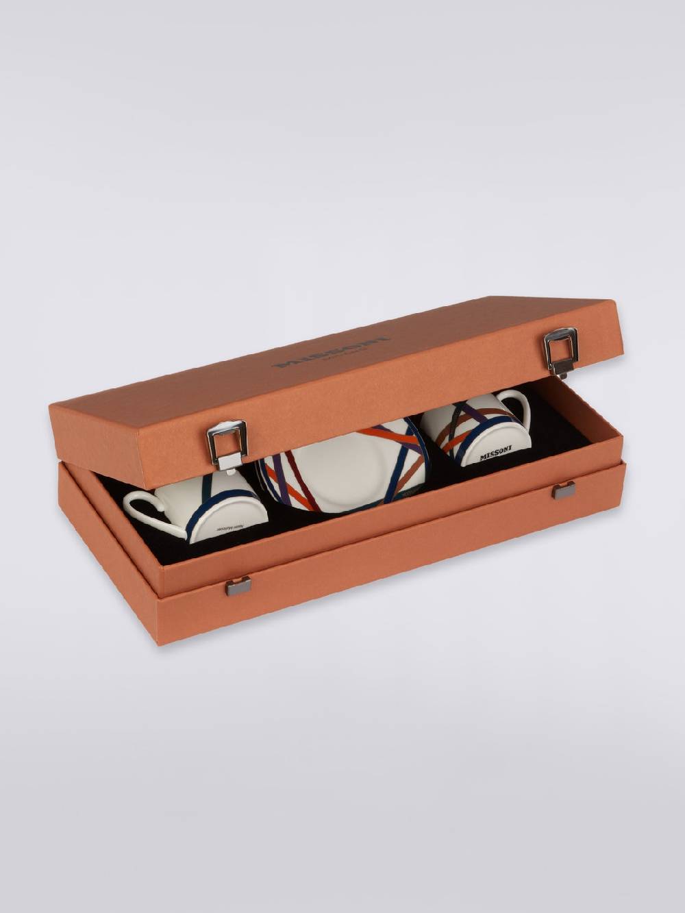 Missoni Nastri Tazza Caffe Set 2 Pz C/Piattino Nuova