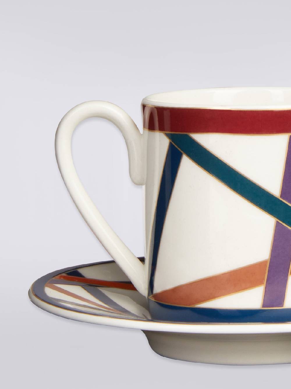 Missoni Nastri Tazza Caffe Set 2 Pz C/Piattino Nuova