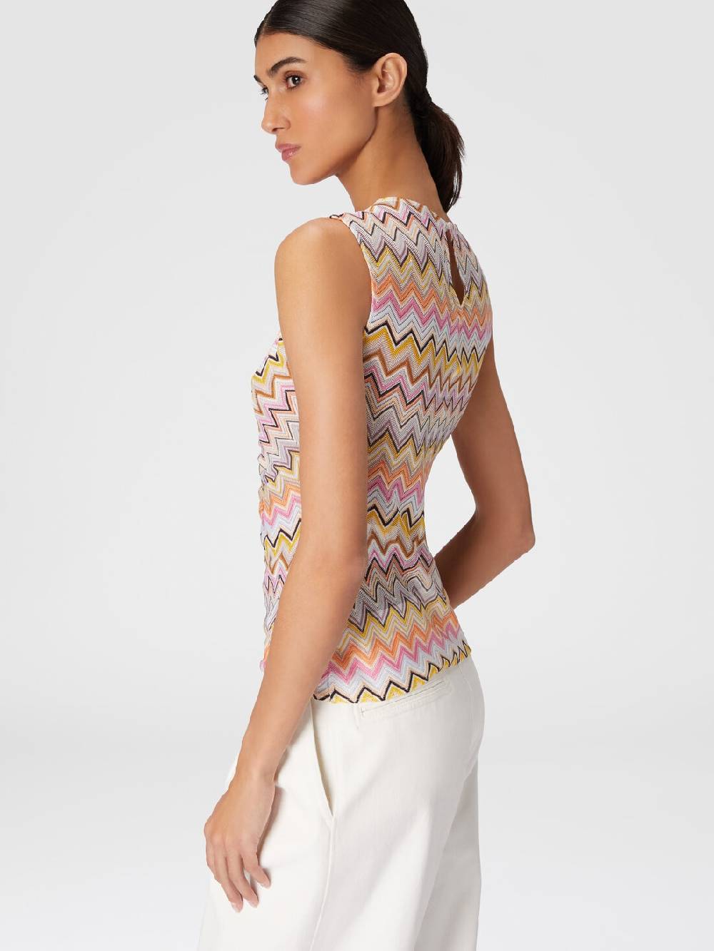 Missoni Top senza maniche con scollatura arricciata Qualità