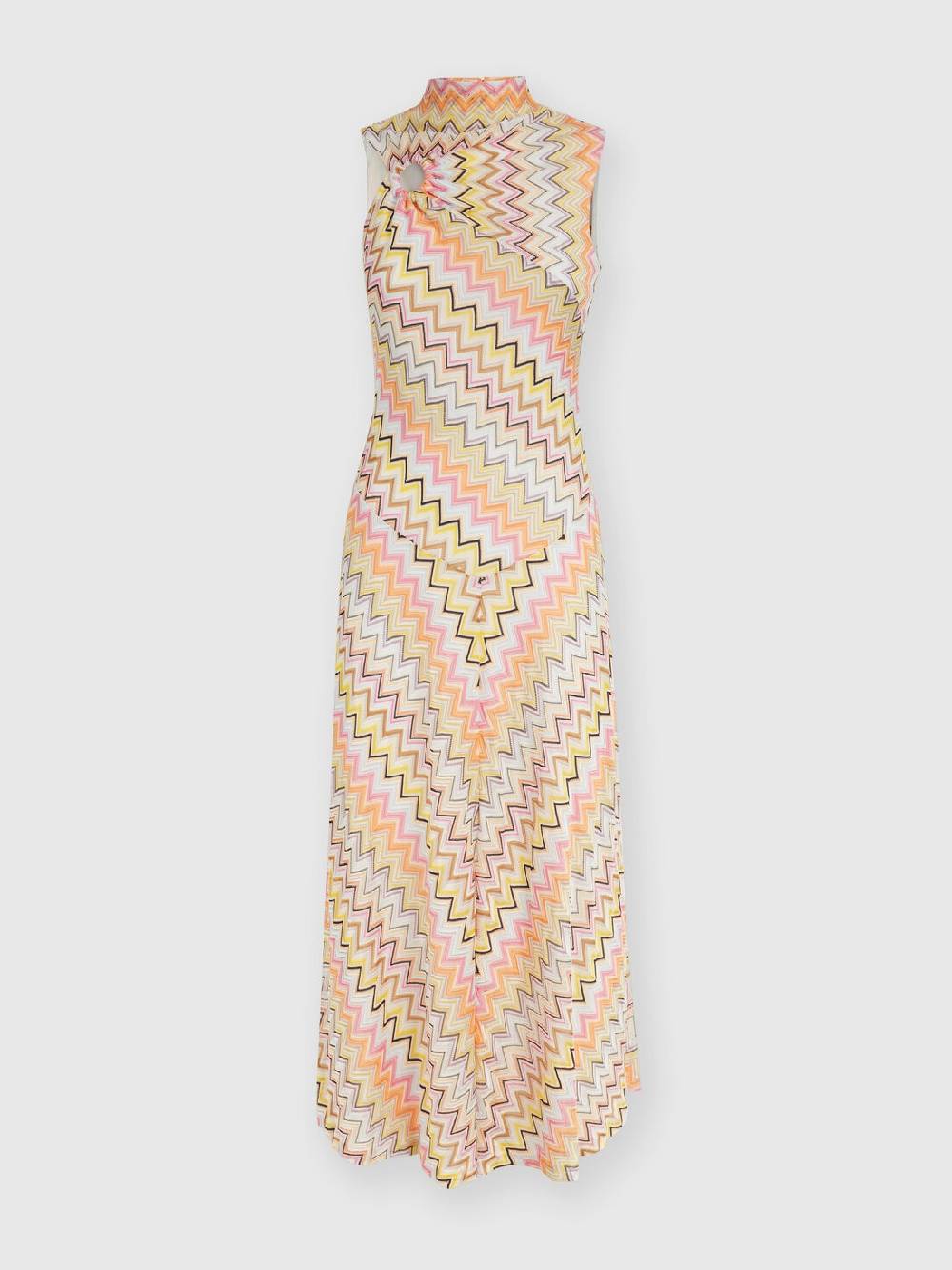 Missoni Abito lungo senza maniche con scollatura arricciata Vendita