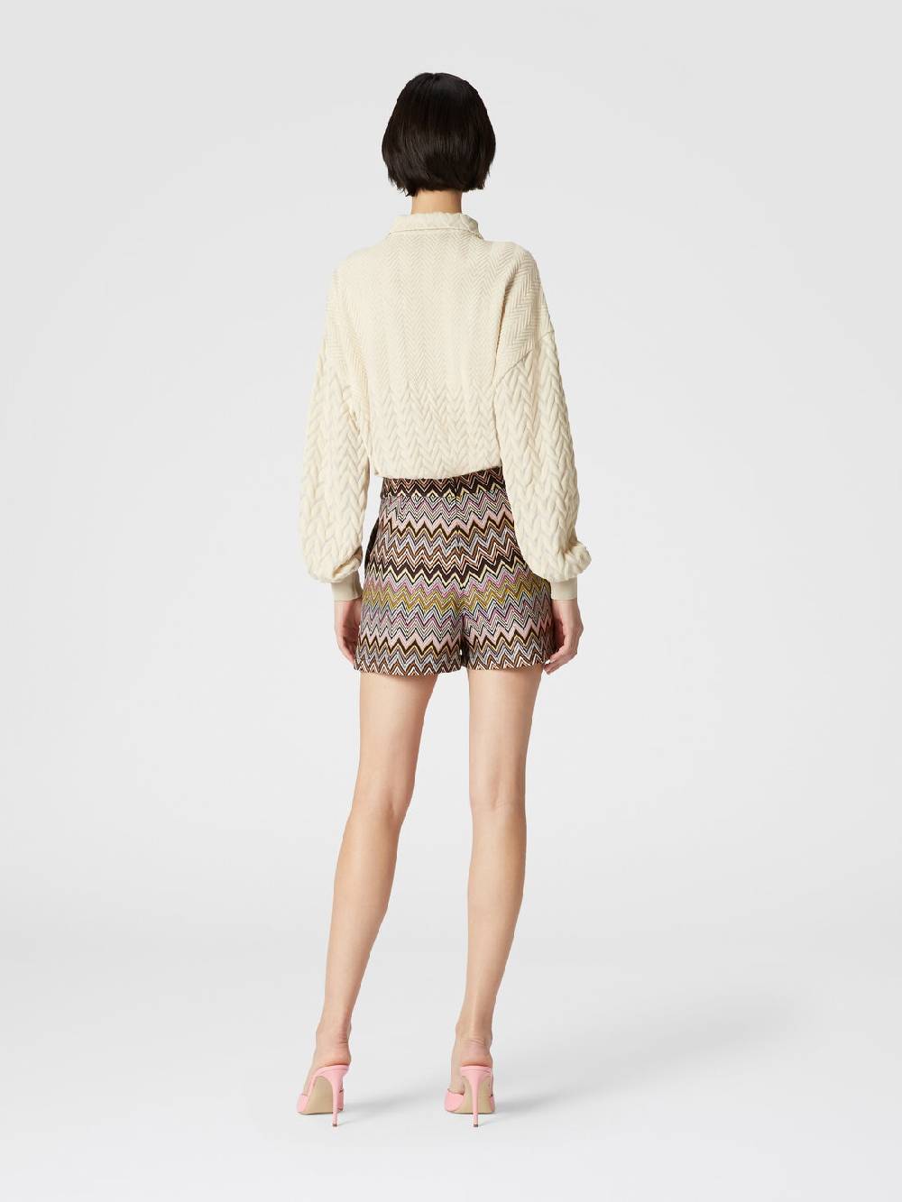 Missoni Shorts in viscosa zig zag Spedizione Gratuita