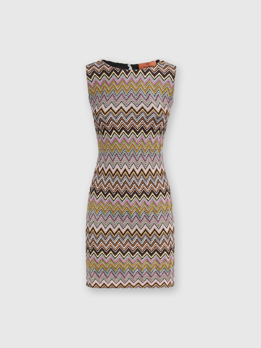 Missoni Mini-abito senza maniche in viscosa zig zag Pezzi Unici