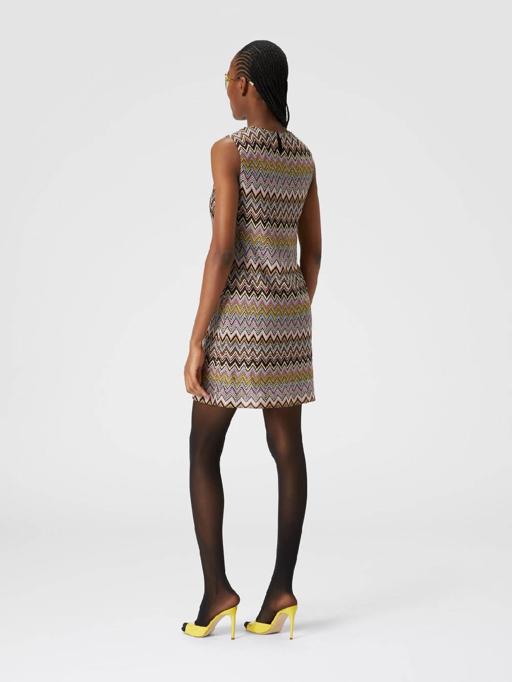 Missoni Mini-abito senza maniche in viscosa zig zag Pezzi Unici