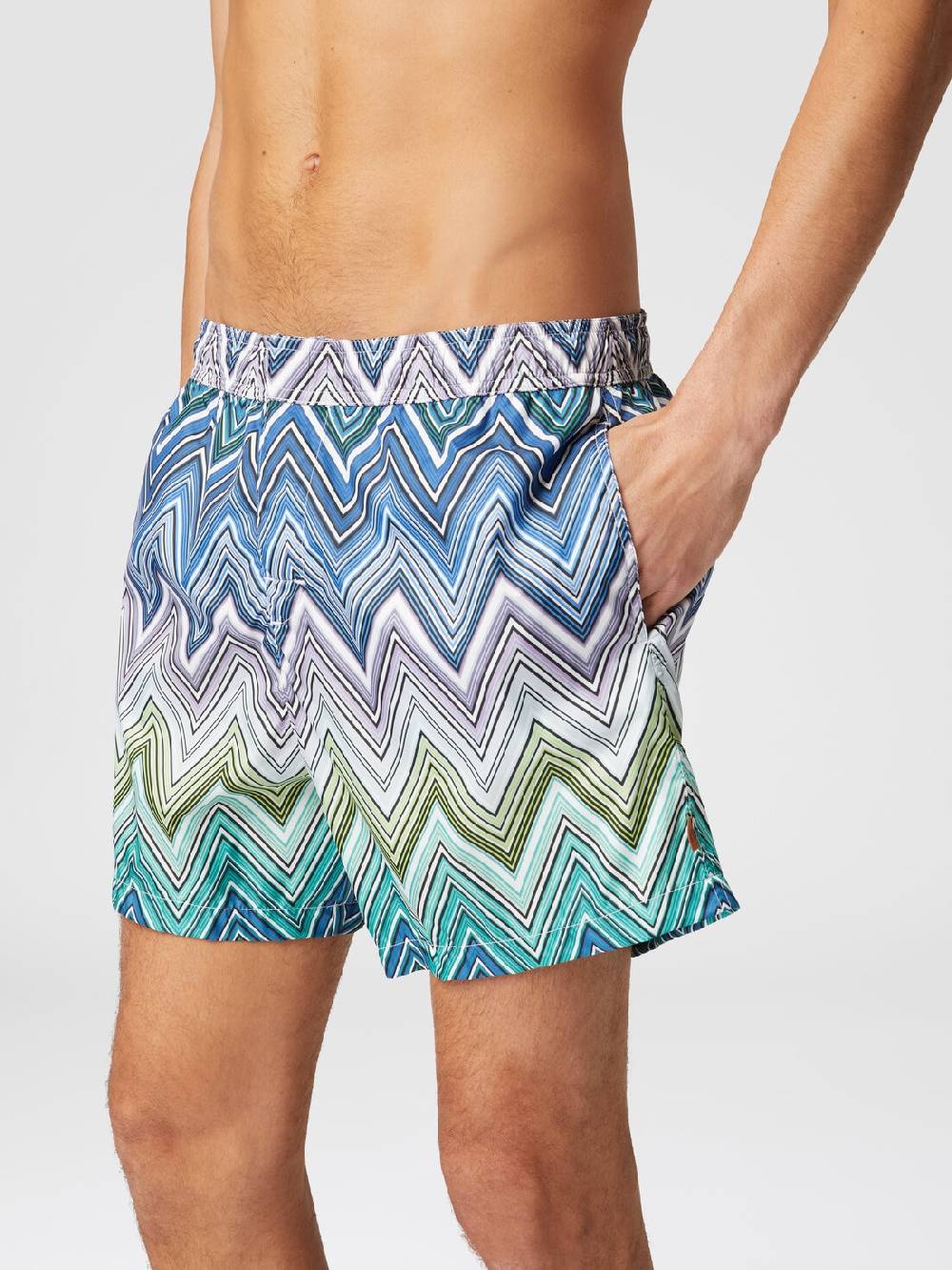 Missoni Boxer mare con stampa macro zig zag Negozi Online