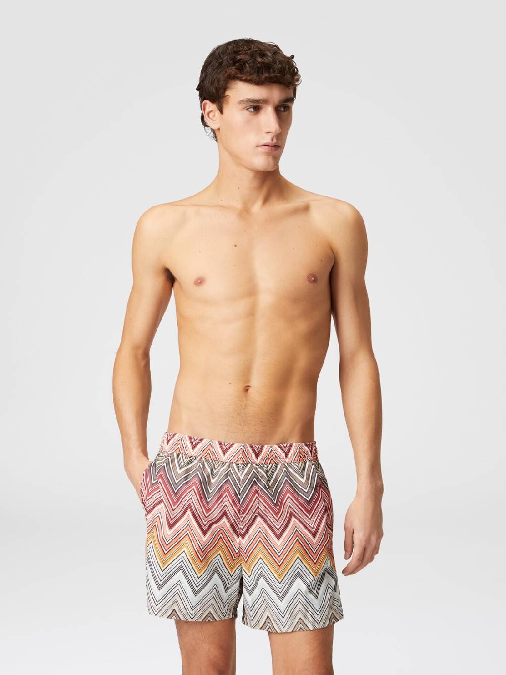 Missoni Boxer mare con stampa macro zig zag Acquista Ora