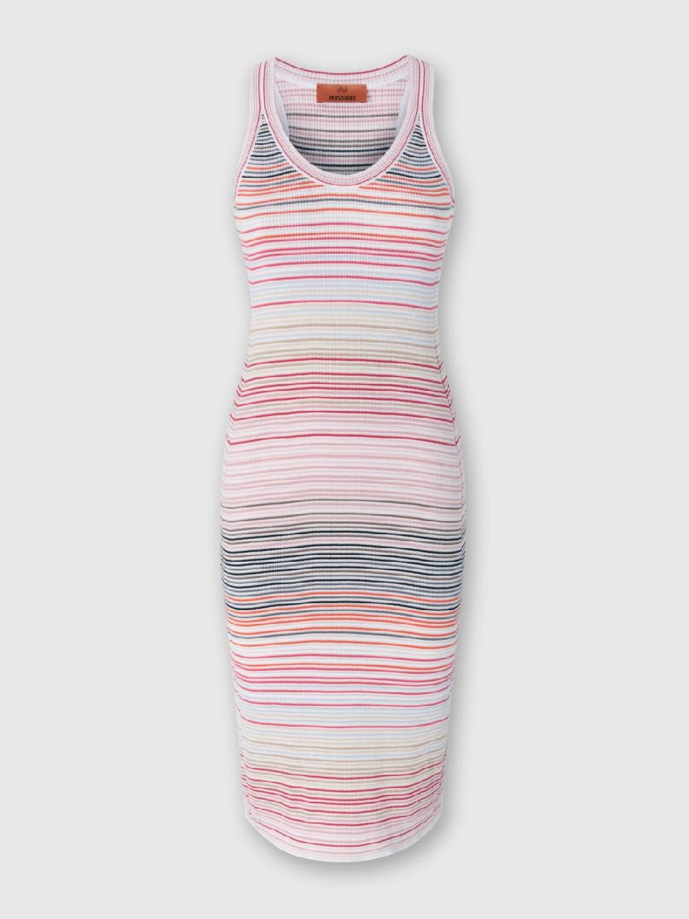 Missoni Abito lungo a righe in cotone e viscosa Consegna Veloce