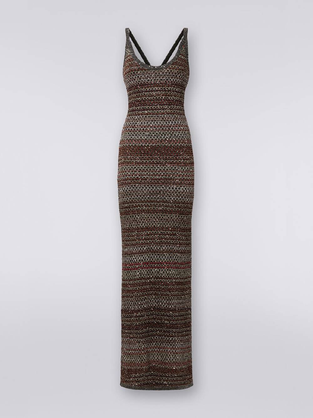 Missoni Abito lungo in maglia zig zag con trama effetto uncinetto Fino Al -60%