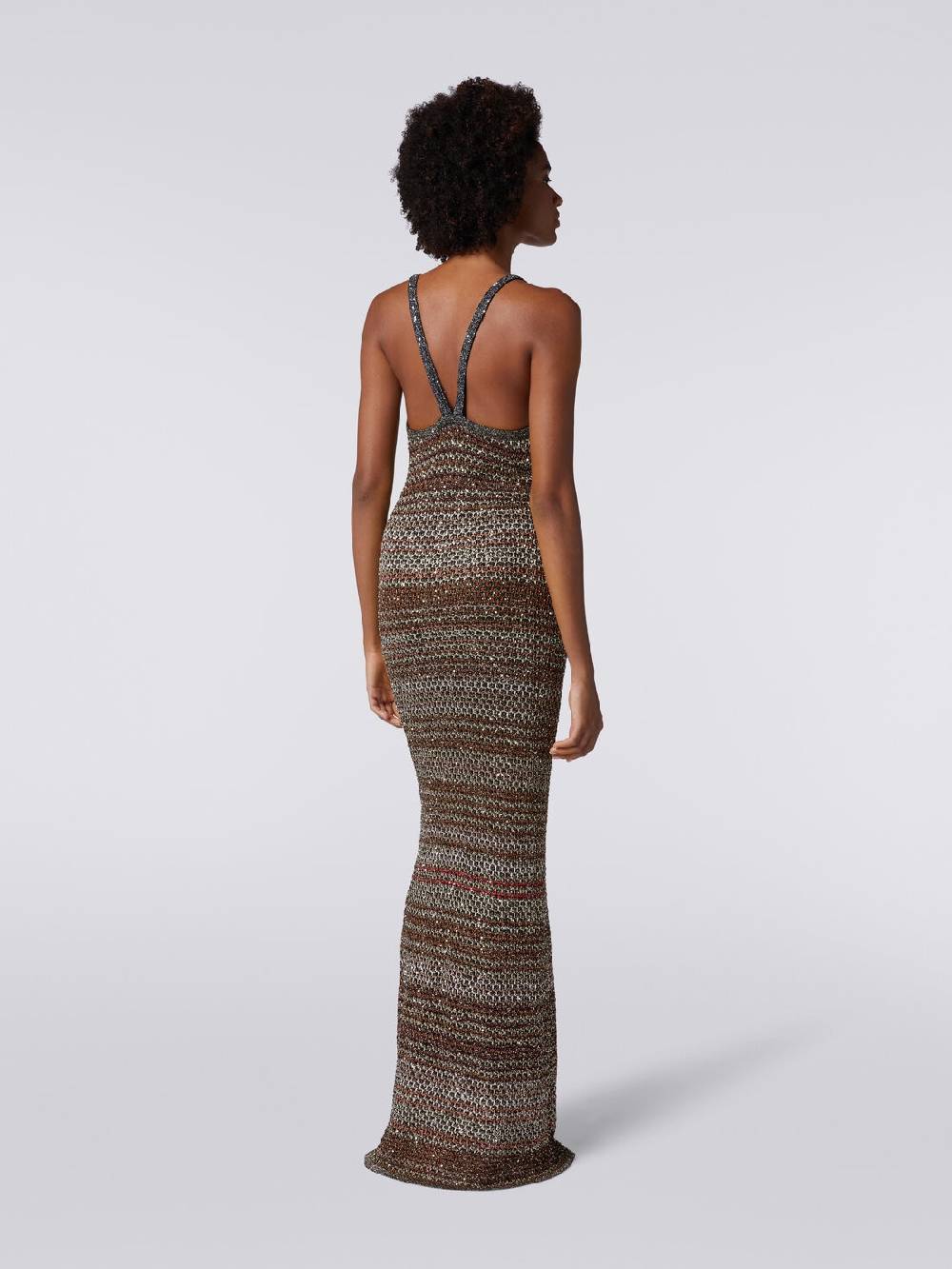 Missoni Abito lungo in maglia zig zag con trama effetto uncinetto Fino Al -60%