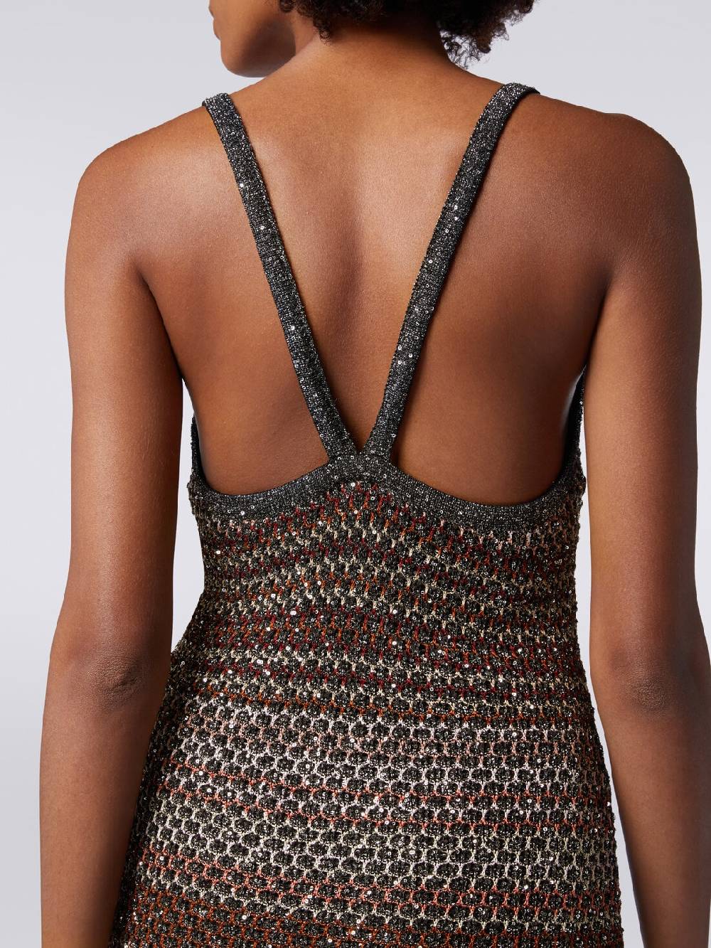 Missoni Abito lungo in maglia zig zag con trama effetto uncinetto Fino Al -60%