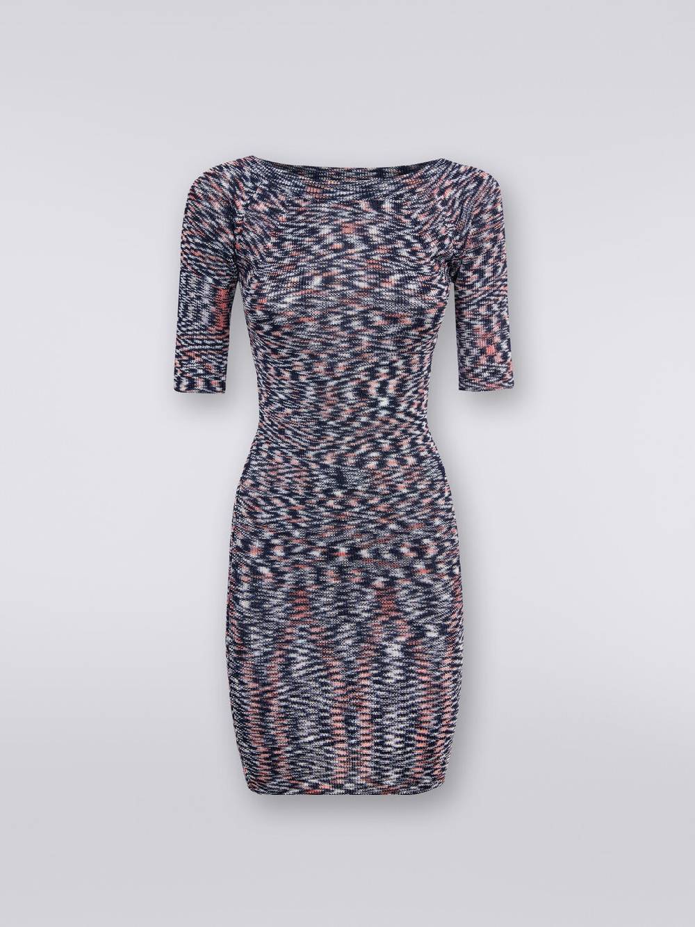 Missoni Mini-abito a maniche corte in misto viscosa fiammata Shopping Online